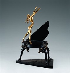Surrealist Piano by Salvador Dali - Bronze Sculpture sized 18x25 inches. Available from Whitewall Galleries